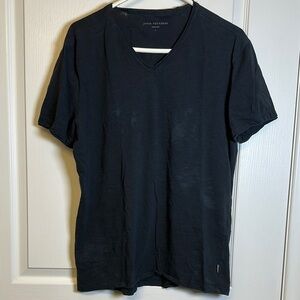 John Varvatos Black V-Neck Shirt Size Large GUC #2048